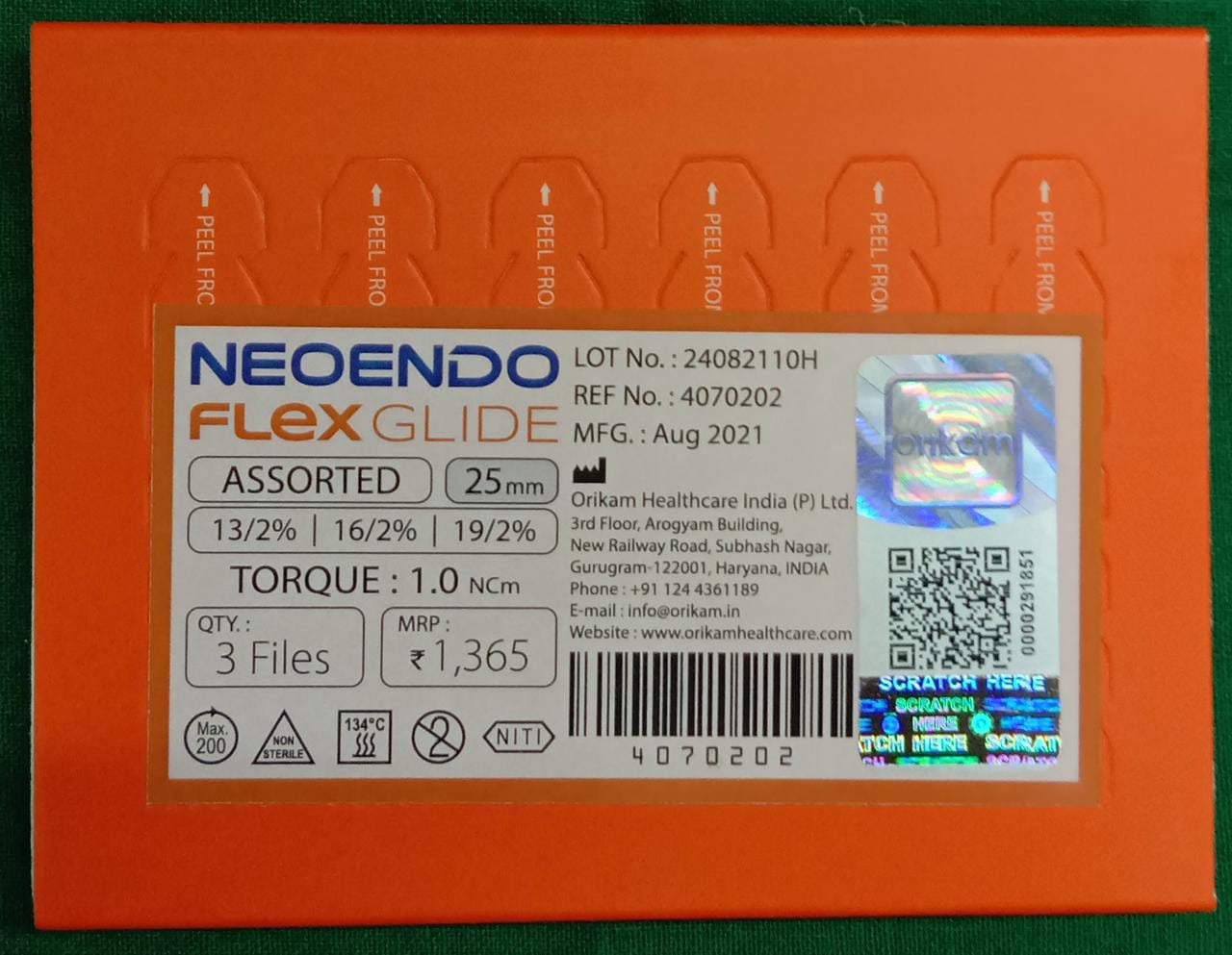 Neoendo Flex Glide Files Assorted 25mm
